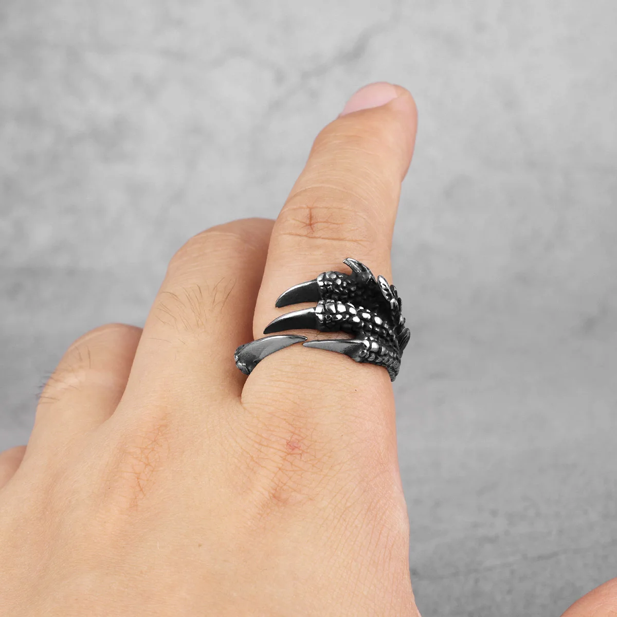 Dragon Claw Stainless Steel Ring