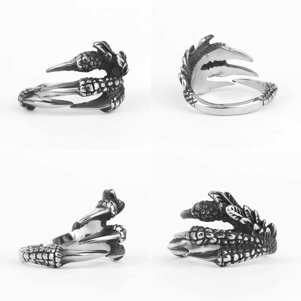 Dragon Claw Stainless Steel Ring