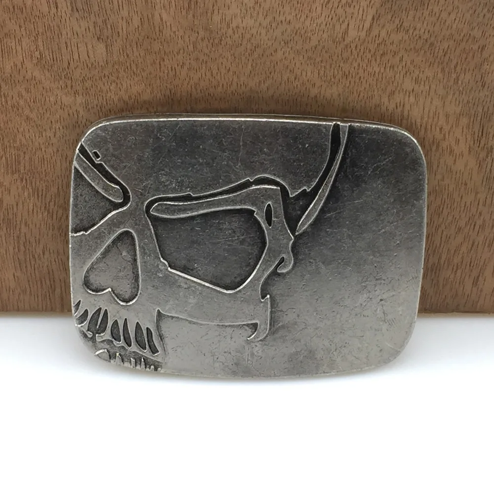 Retro Skull Western Cowboy Belt Buckles