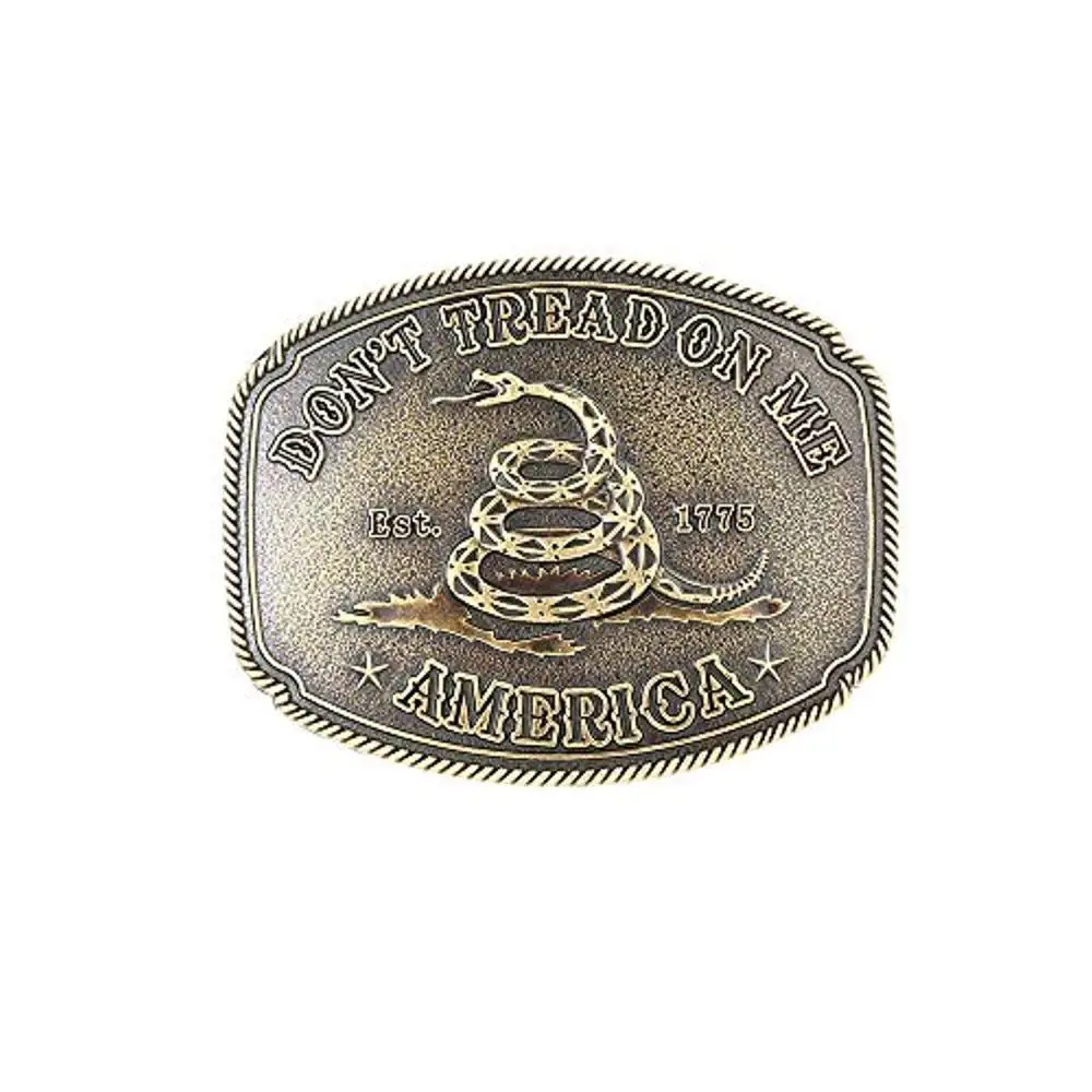 Western Cowboy Belt Buckle Snake Pattern