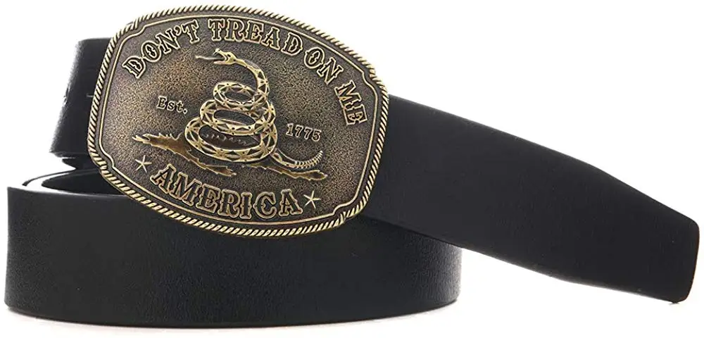 Western Cowboy Belt Buckle Snake Pattern