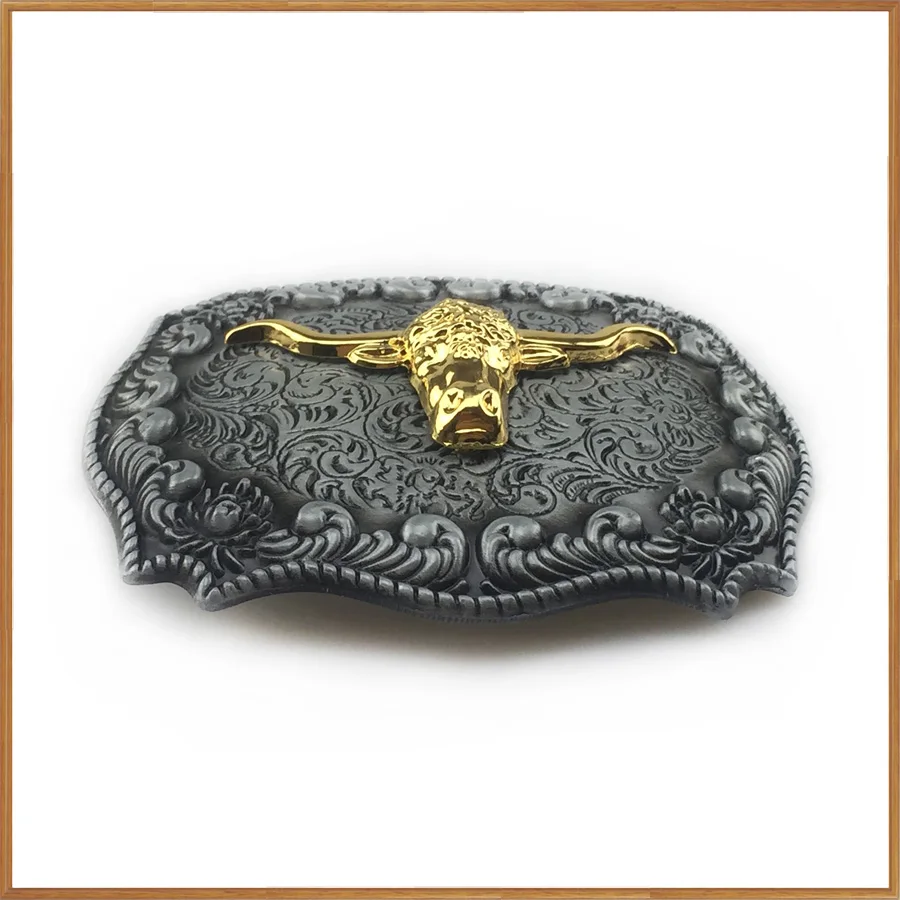 Retro Western Bull Head Jeans Belt Buckle