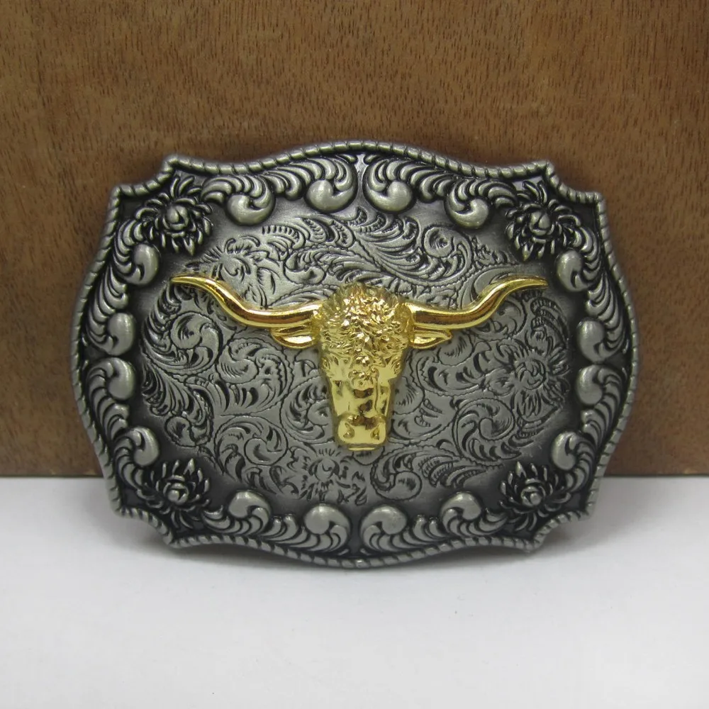 Retro Western Bull Head Jeans Belt Buckle