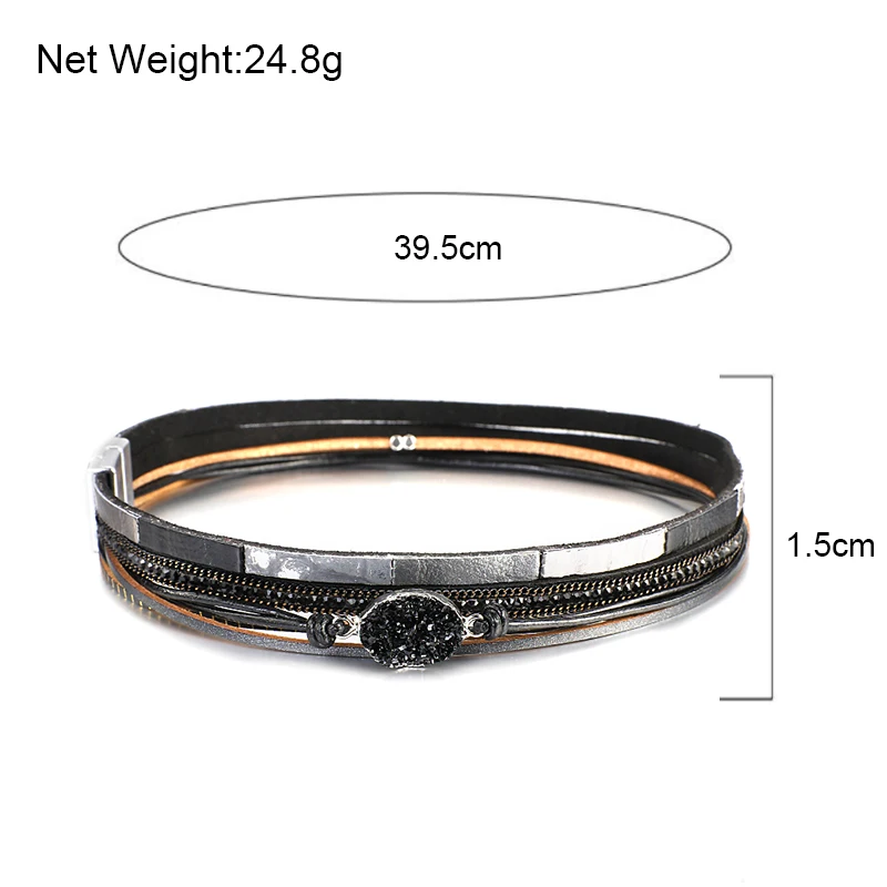 Crystal Multilayer Bohemian Wrap Bracelets