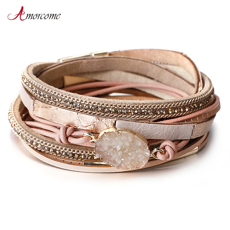 Crystal Multilayer Bohemian Wrap Bracelets