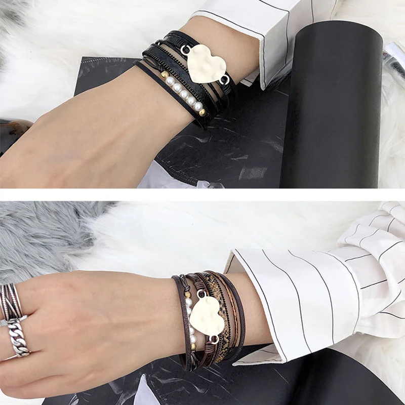 Tree of Life Leather Multi-Layer Wrap Bracelets