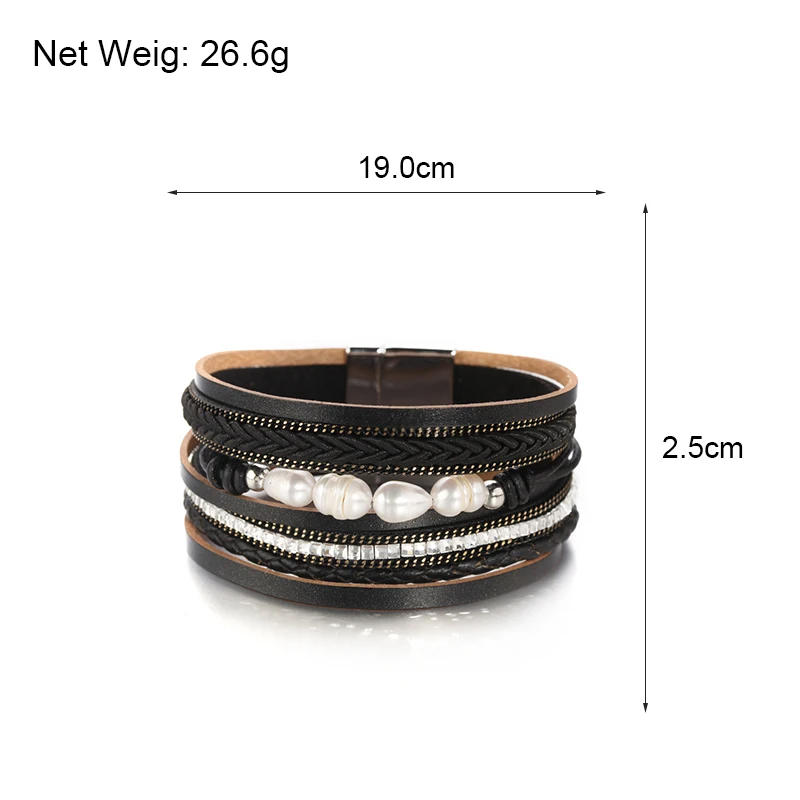 Natural Pearl Multilayer Bohemian Wrap Bracelets
