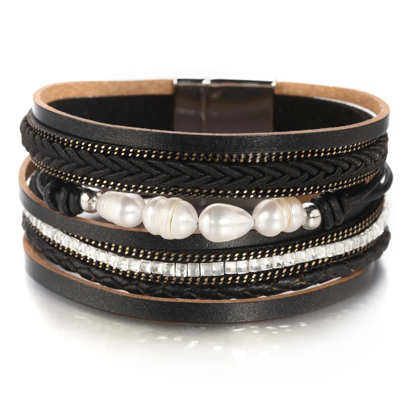 Natural Pearl Multilayer Bohemian Wrap Bracelets