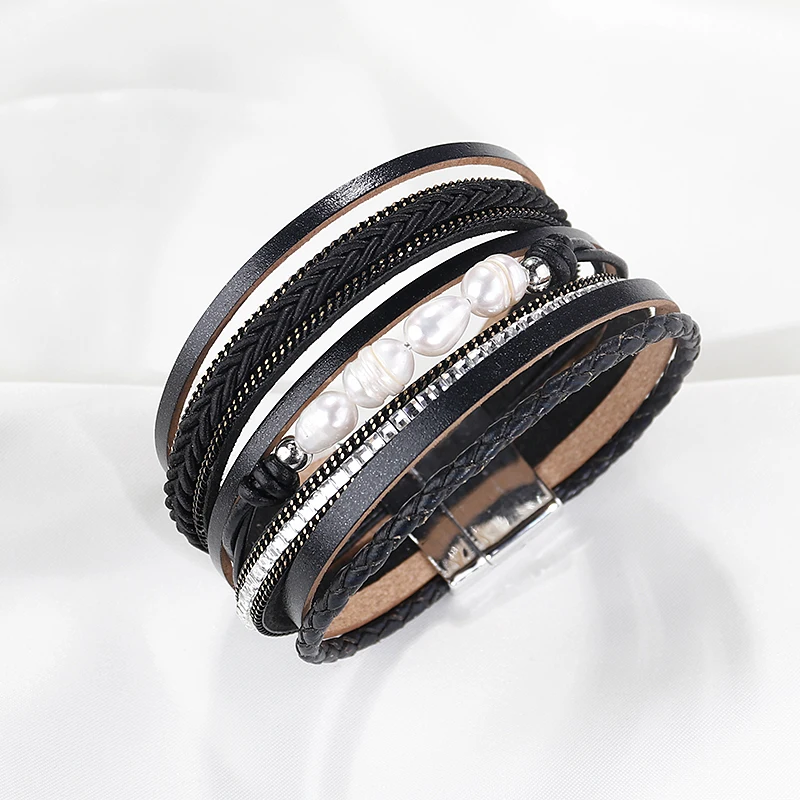 Natural Pearl Multilayer Bohemian Wrap Bracelets