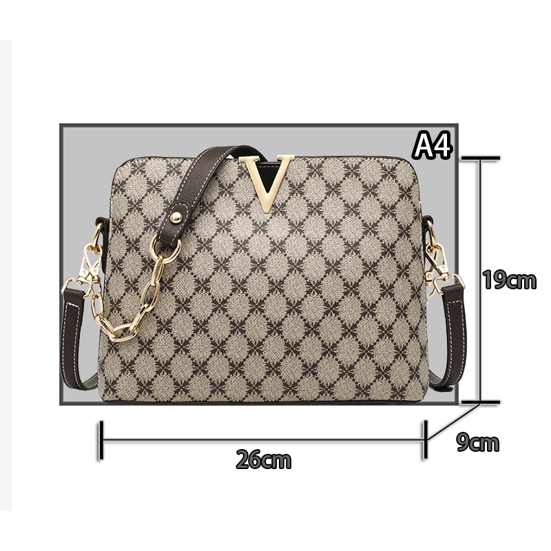 2022 Luxury Designer PU Leather Shoulder Bag