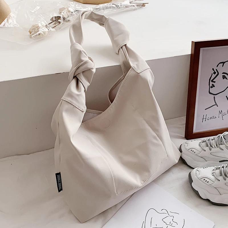 Womens Large Size Canvas Shoulder Hobo Bag