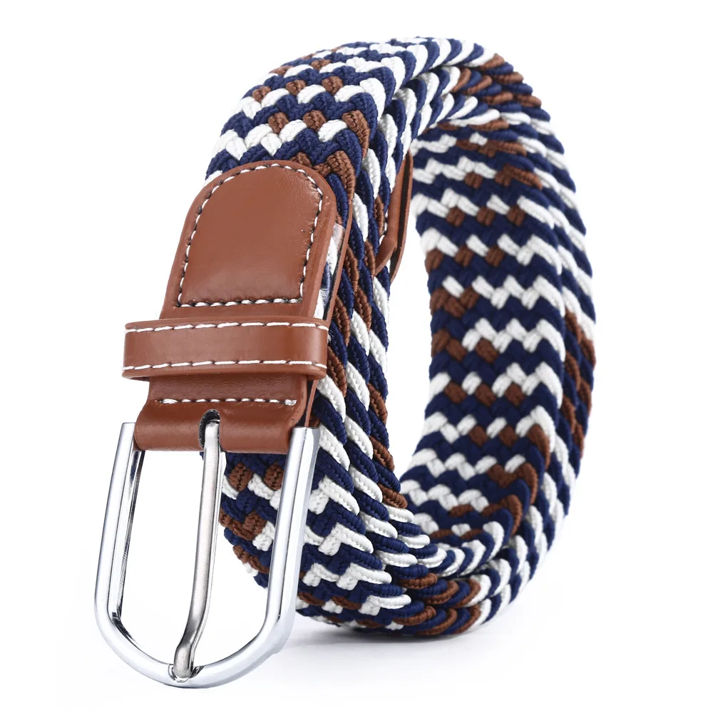 Elastic Braided Belt Woven Stretch Belt 60 Colors
