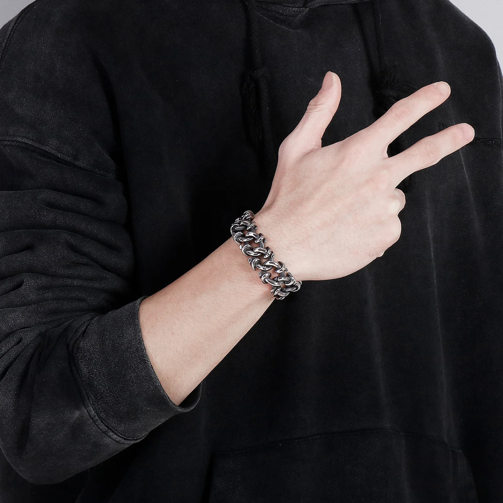 Irregular Special Design Metal Link Chain Bracelet