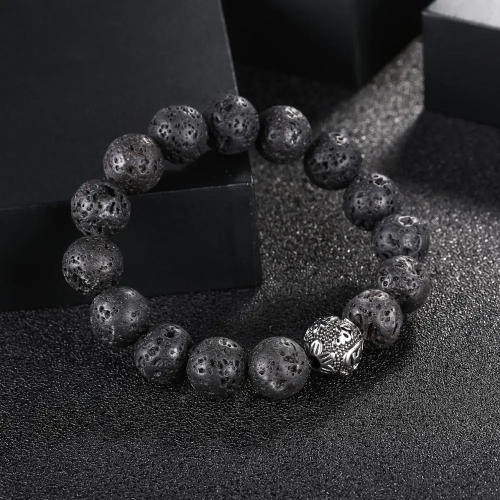 Tiger Eye Charm Vintage Beads Bracelet for Men