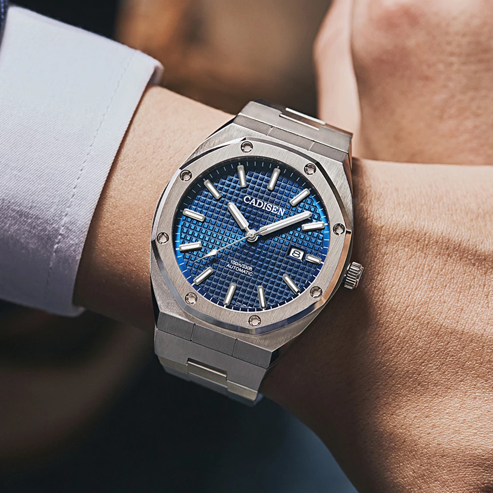 CADISEN Mens 42mm Octagon Automatic Watches