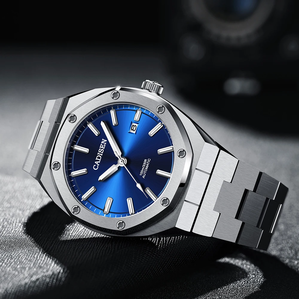 CADISEN Mens 42mm Octagon Automatic Watches