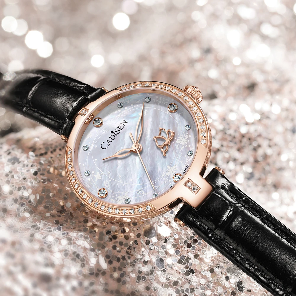 18K GOLD Watch for Women Japanese Quartz Movement