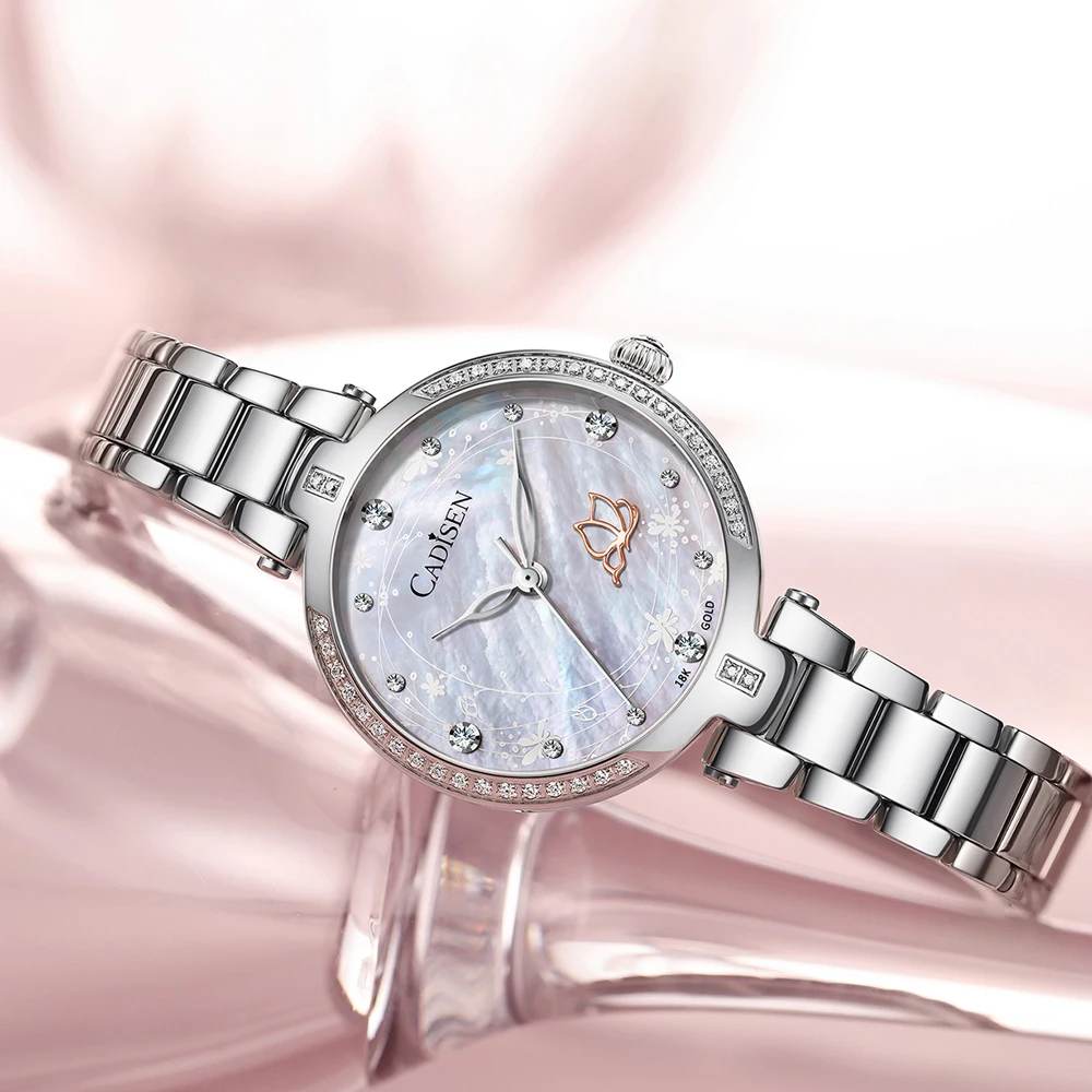 18K GOLD Watch for Women Japanese Quartz Movement