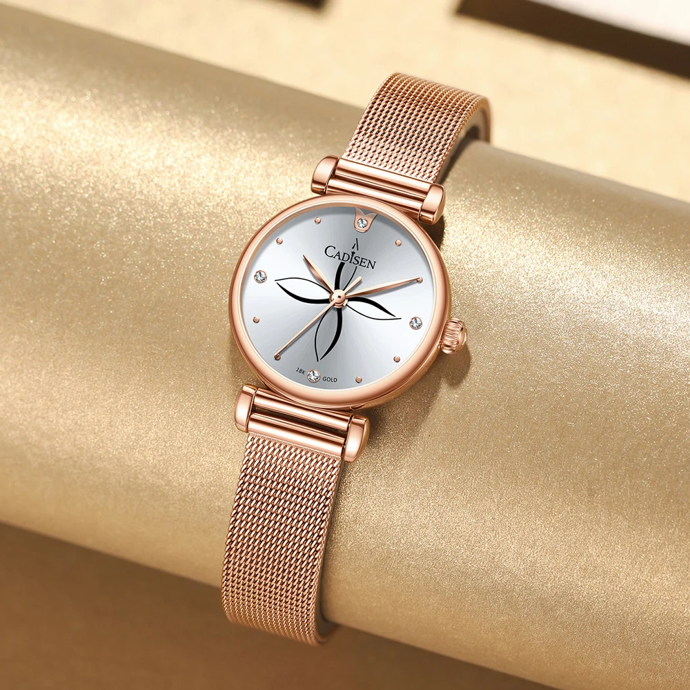 CADISEN 18K GOLD Womens Quartz Movement Watch