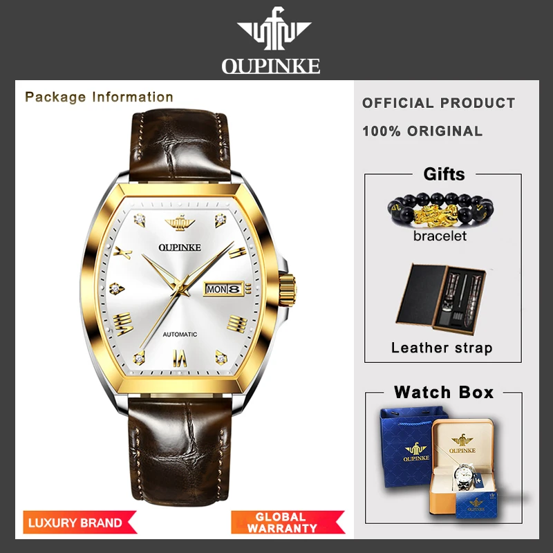 OUPINKE Design Tonneau Watches