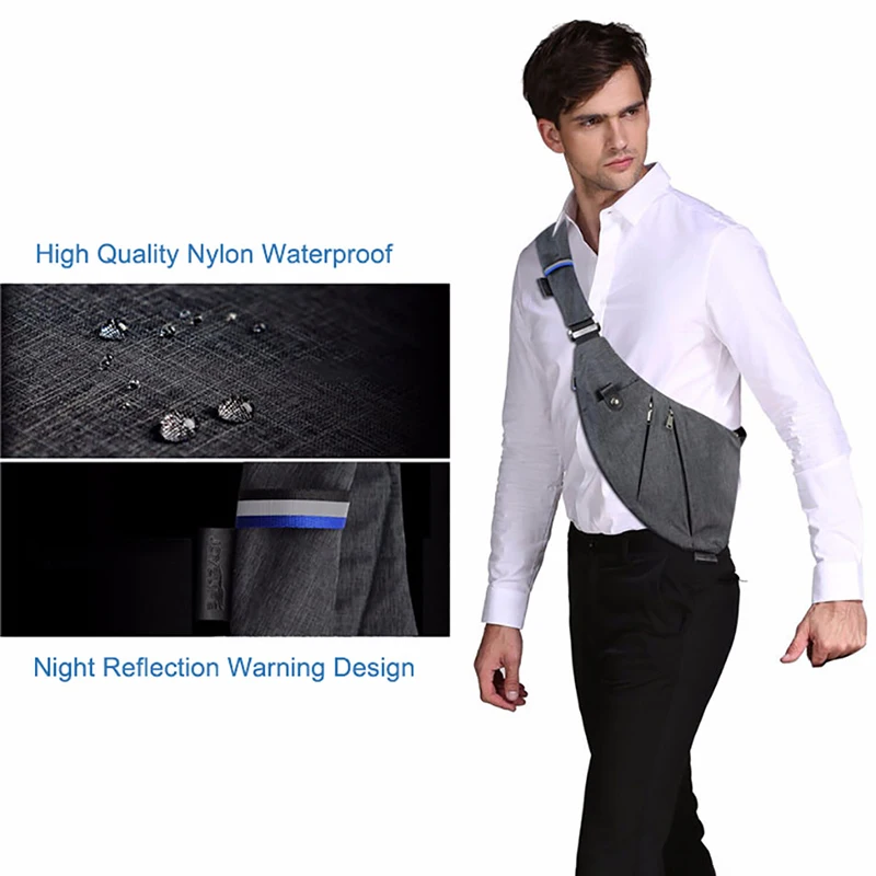 Multifunction Anti Theft Chest Bag Crossbody Pack