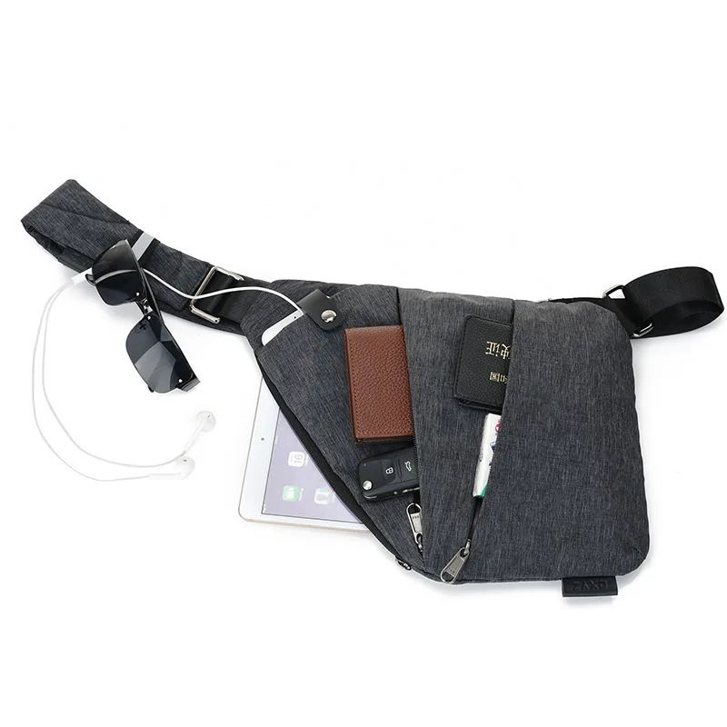 Men Travel Business Sling Bag Burglarproof Shoulder Holster