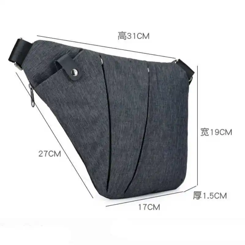 Men Travel Business Sling Bag Burglarproof Shoulder Holster