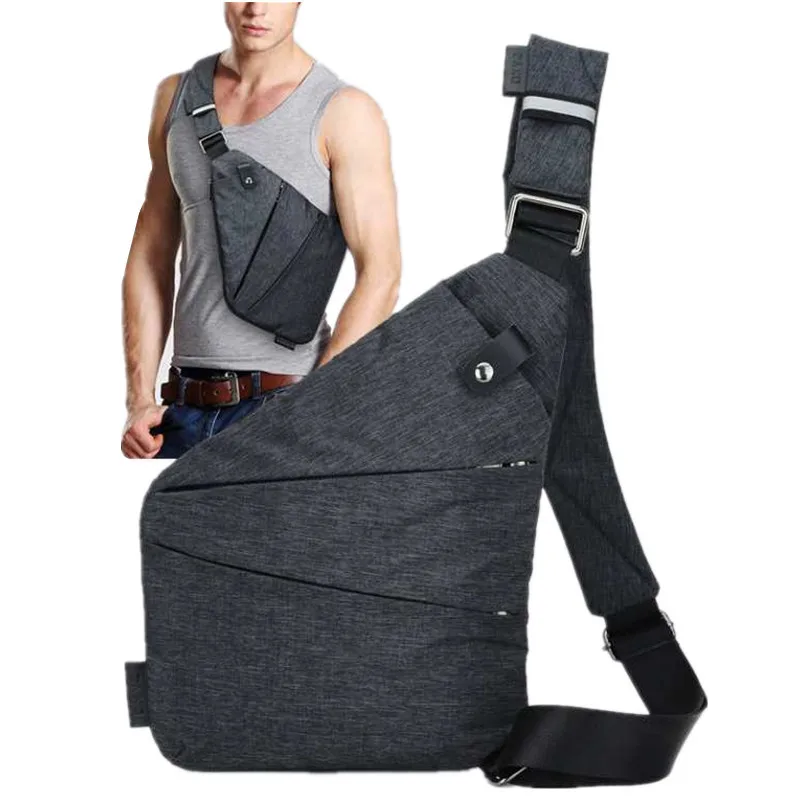 Men Travel Business Sling Bag Burglarproof Shoulder Holster