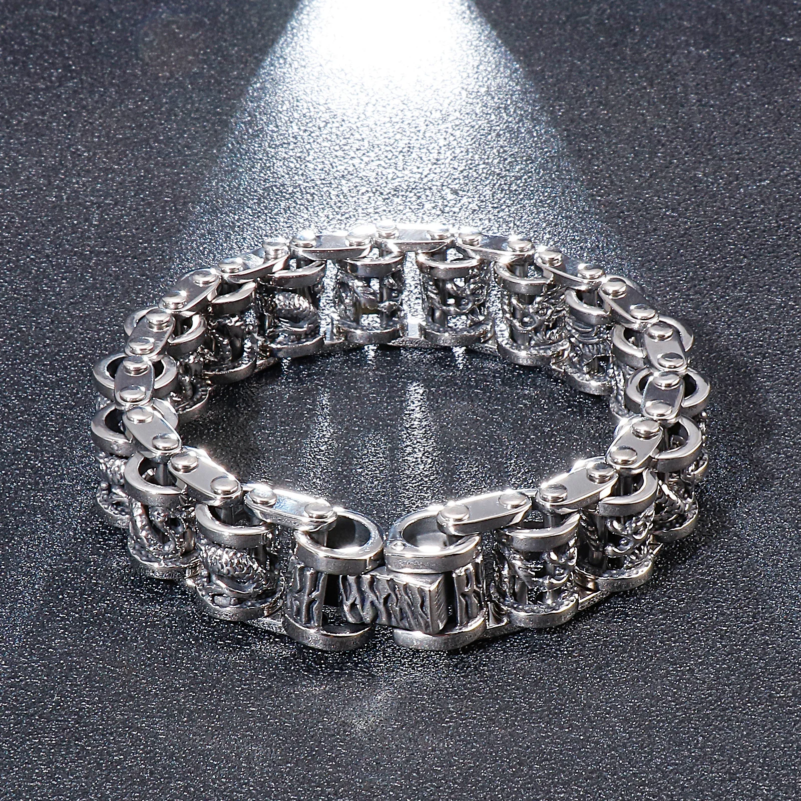 Vintage Ancient Dragon Totem Amulet Bracelet