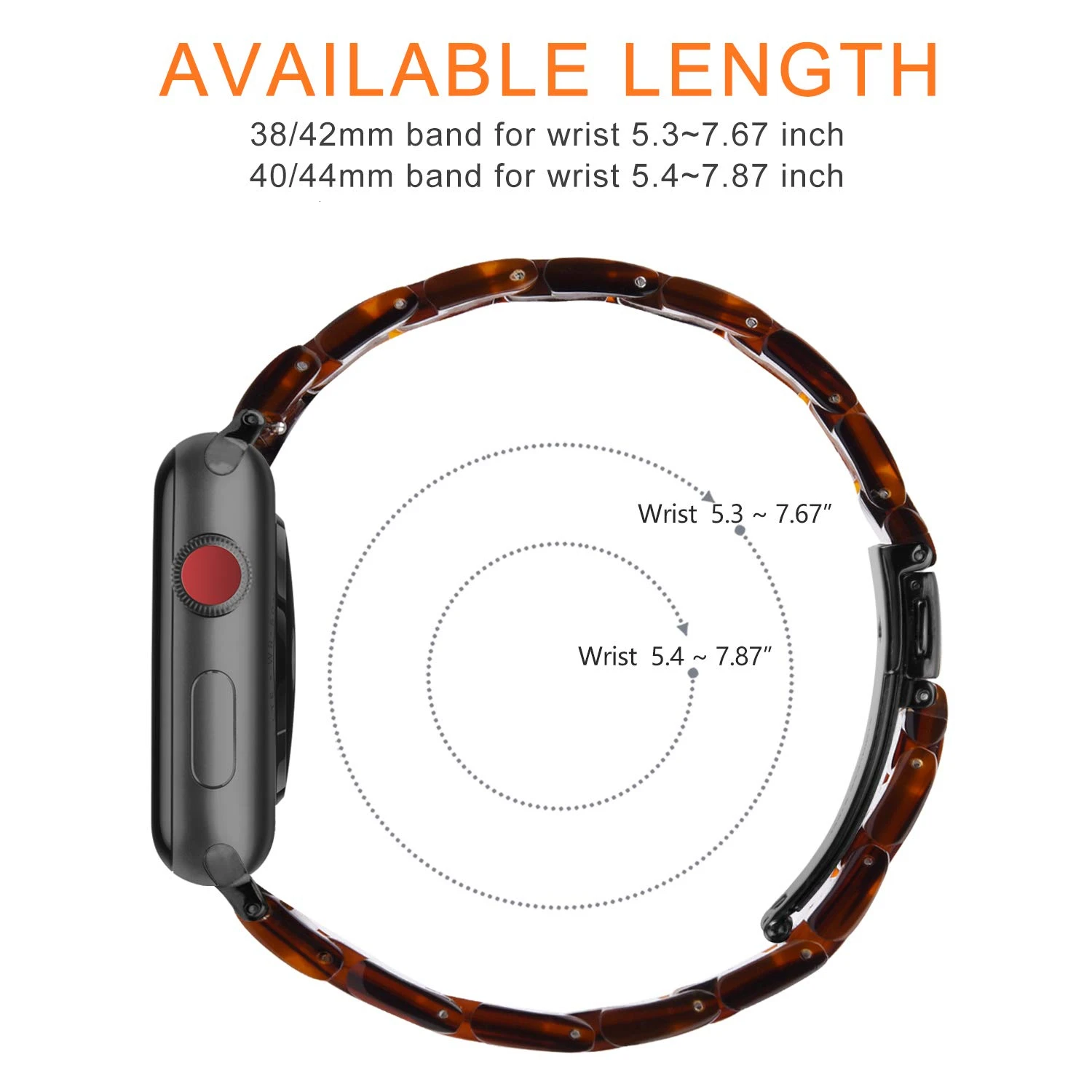Fashion Resin iWatch Band for Apple Watch 6 5 Band 44mm