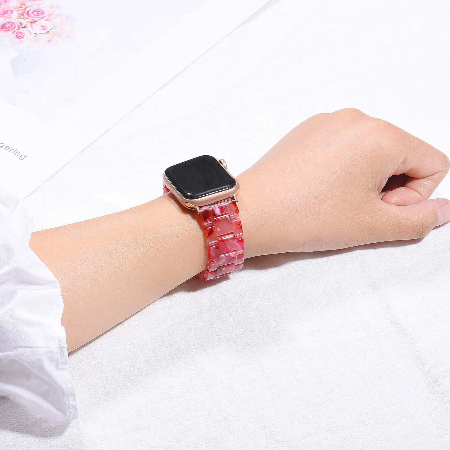 Fashion Resin iWatch Band for Apple Watch 6 5 Band 44mm