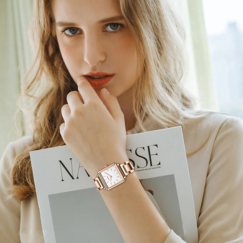 Women Square Luxury Fashion Dress Quartz Watch