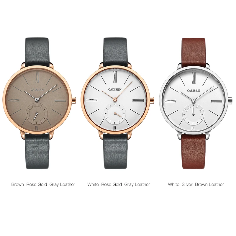 Quartz Lady Watch Waterproof Women's Fashion Genuine Leather