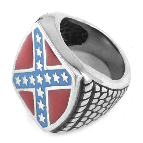 TEXAS Flag Biker Ring Stainless Steel Jewelry Vintage
