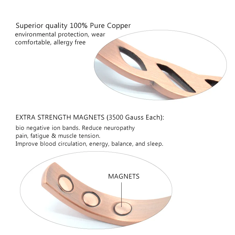 Pure Copper Magnetic Bracelet for Women