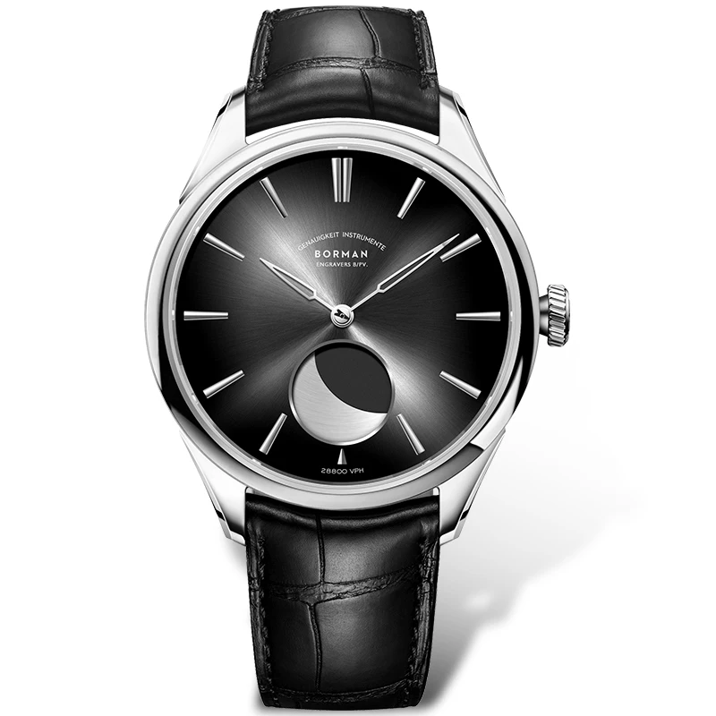 Exclusive Mens Automatic 80 Hour Moon Phase Watch