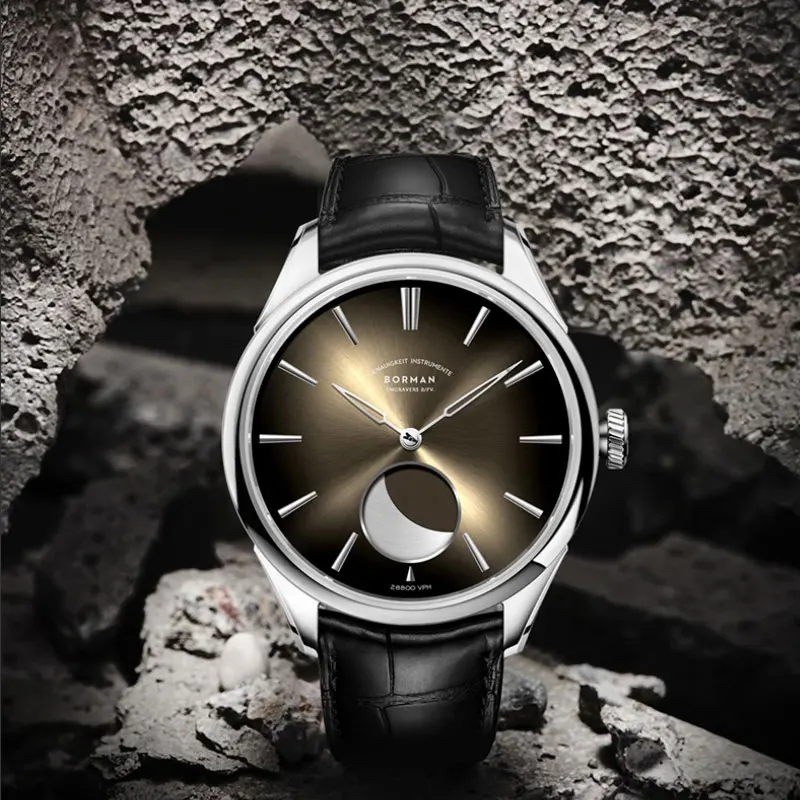 Exclusive Mens Automatic 80 Hour Moon Phase Watch