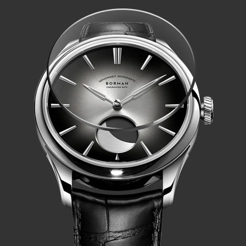 Exclusive Mens Automatic 80 Hour Moon Phase Watch