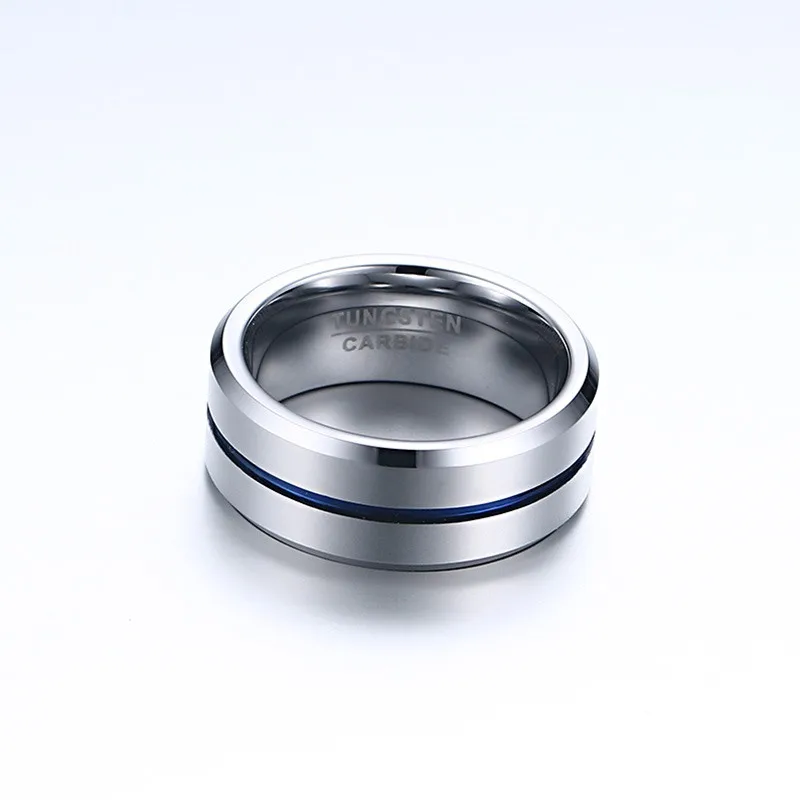 Men's Wedding Bands Tungsten Groove Ring