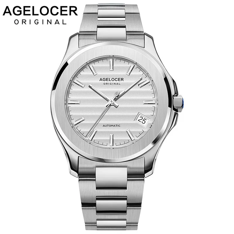 Agelocer Gold Watch 316l Steel Swiss Brand Watches