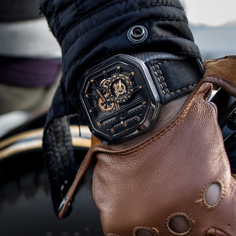 Agelocer Mechanical Mens Watch Top Brand