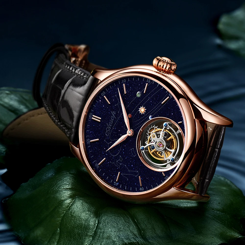 Luxury Skeleton Tourbillon Movement Mechanical Watch