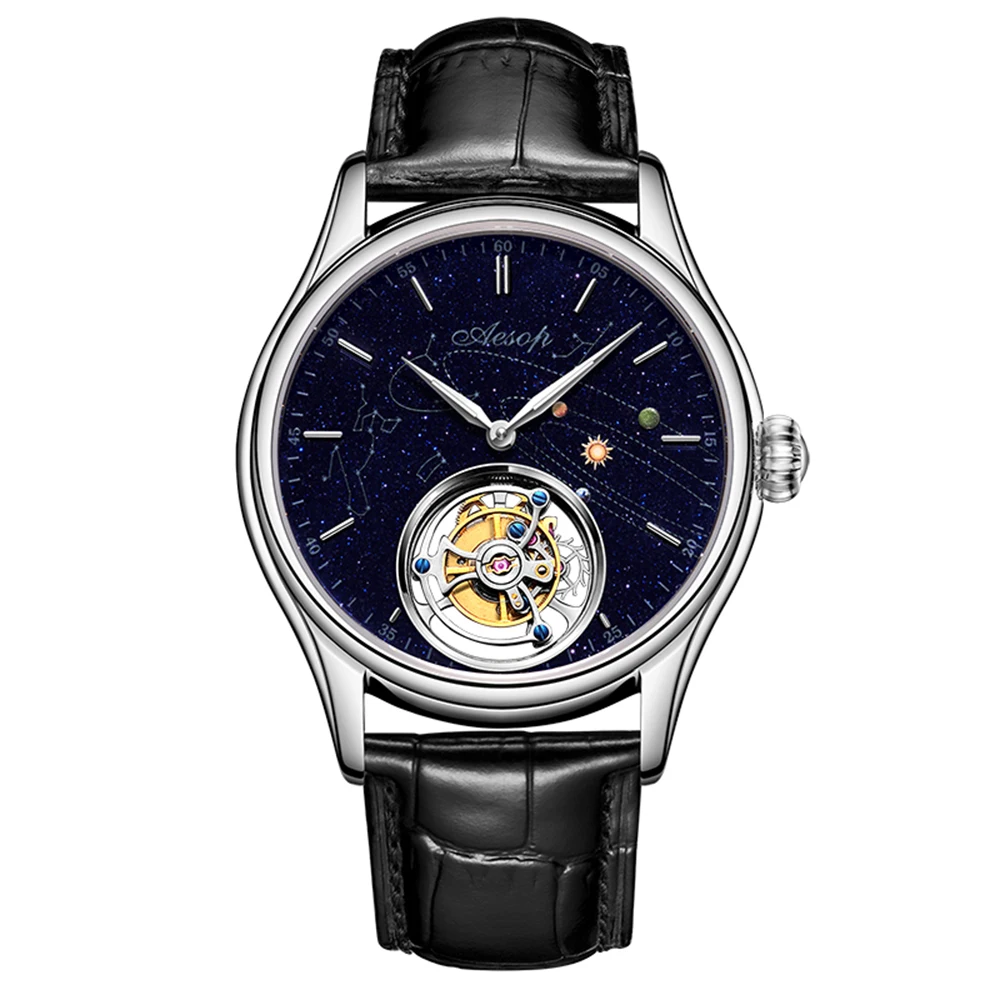 Luxury Skeleton Tourbillon Movement Mechanical Watch