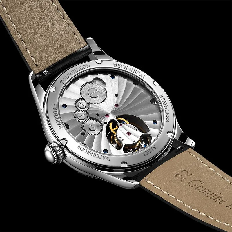 Luxury Skeleton Tourbillon Movement Mechanical Watch