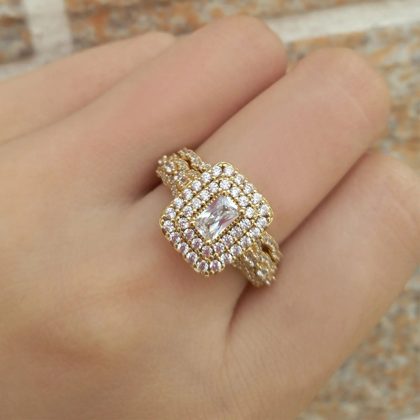 Yellow Gold Color Wedding Rings for Women