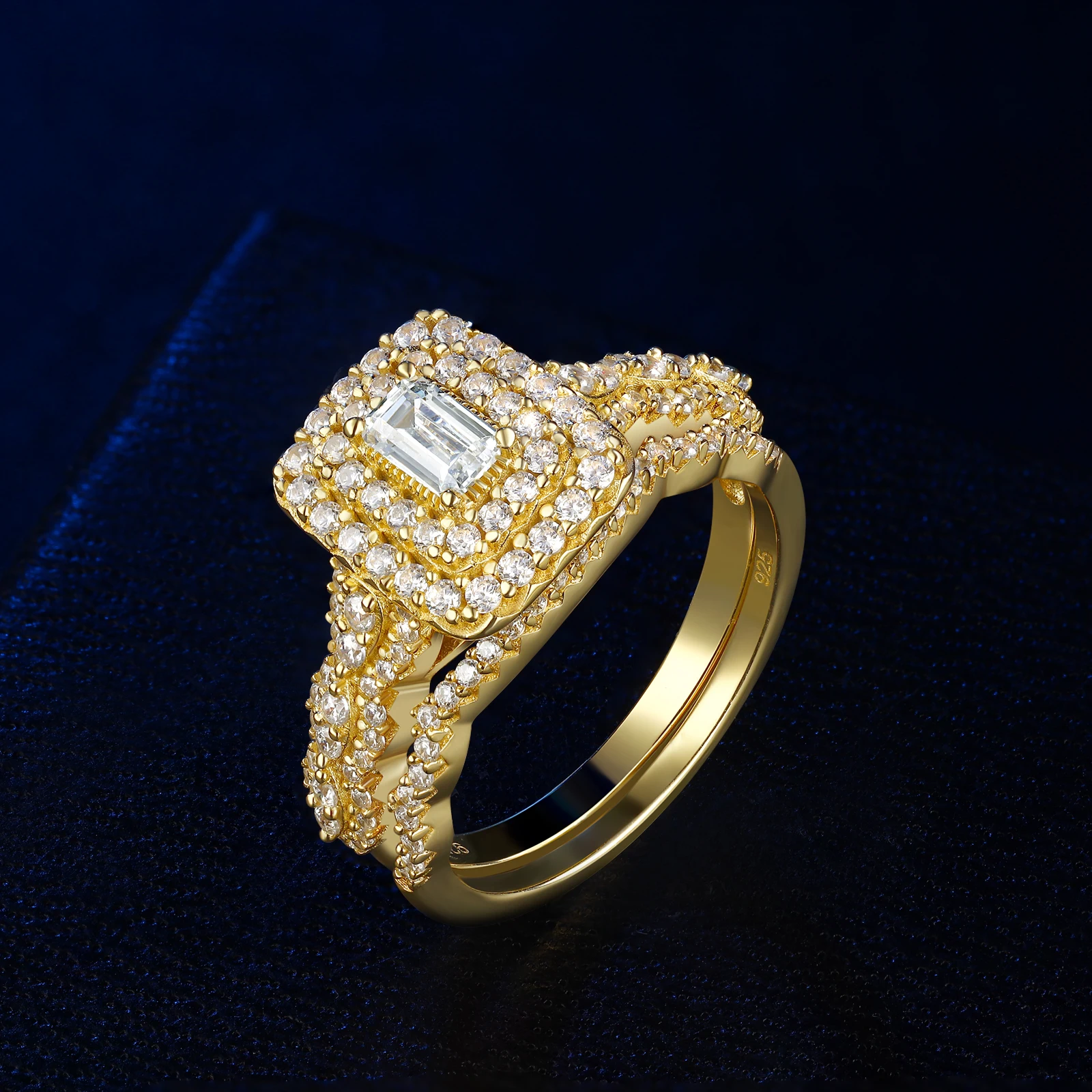 Yellow Gold Color Wedding Rings for Women