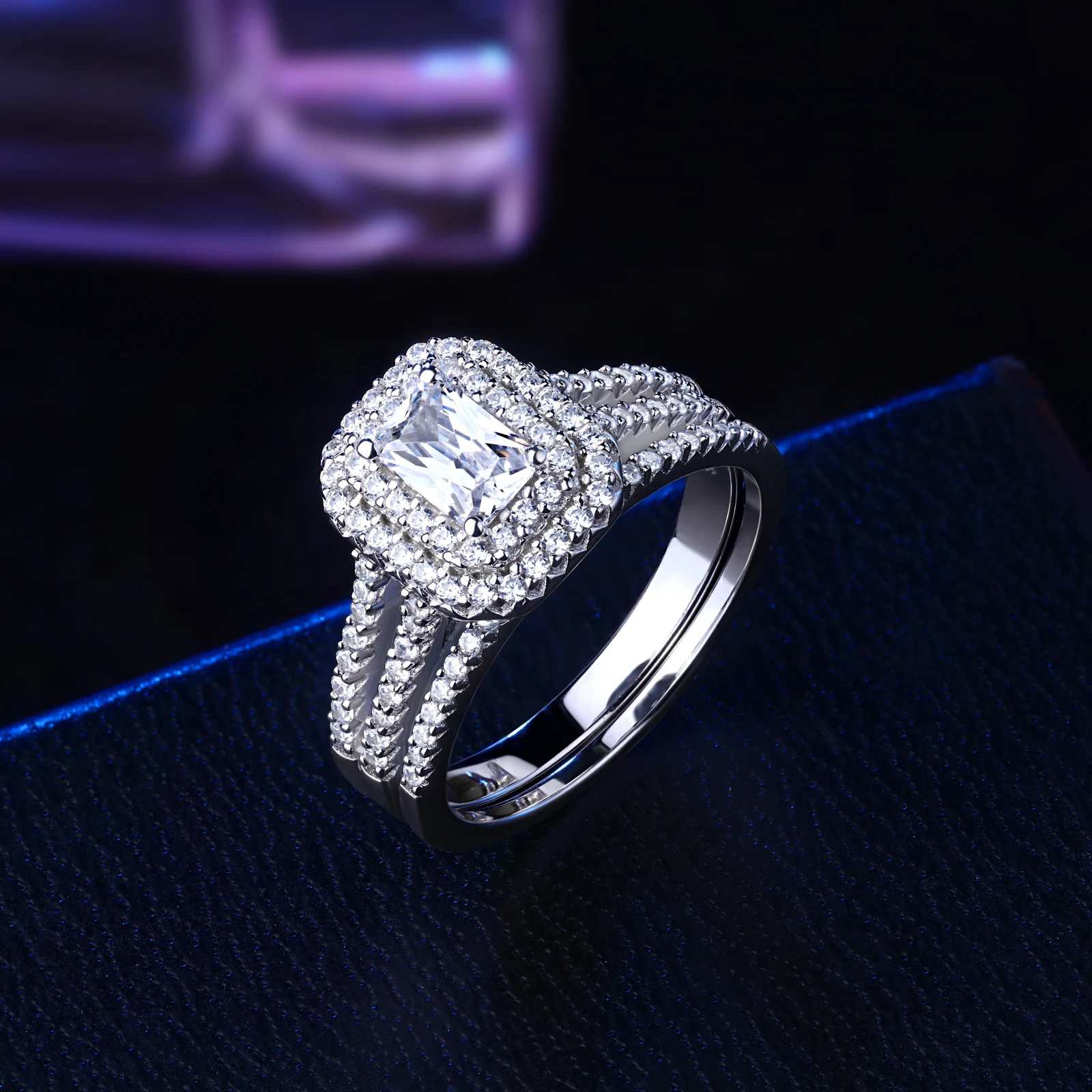 Solid 925 Sterling Silver Wedding Rings for Women