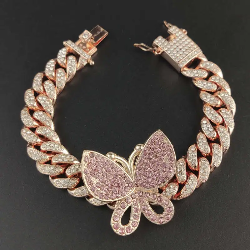 Hip Hop Bling Iced Out Men's Rhinestone Bracelet
