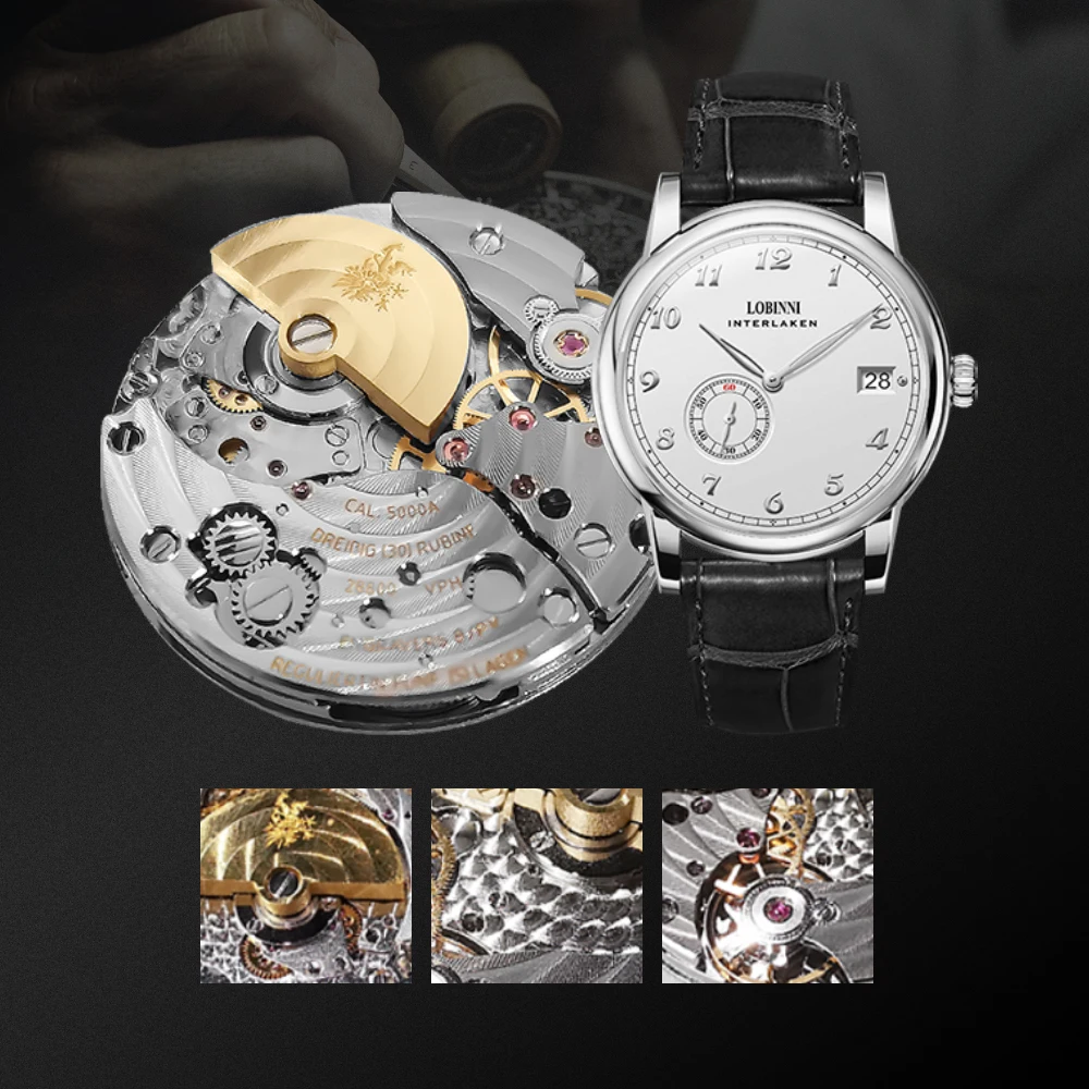 LOBINNI 2022 Micro-Rotor Ultra Thin Watches