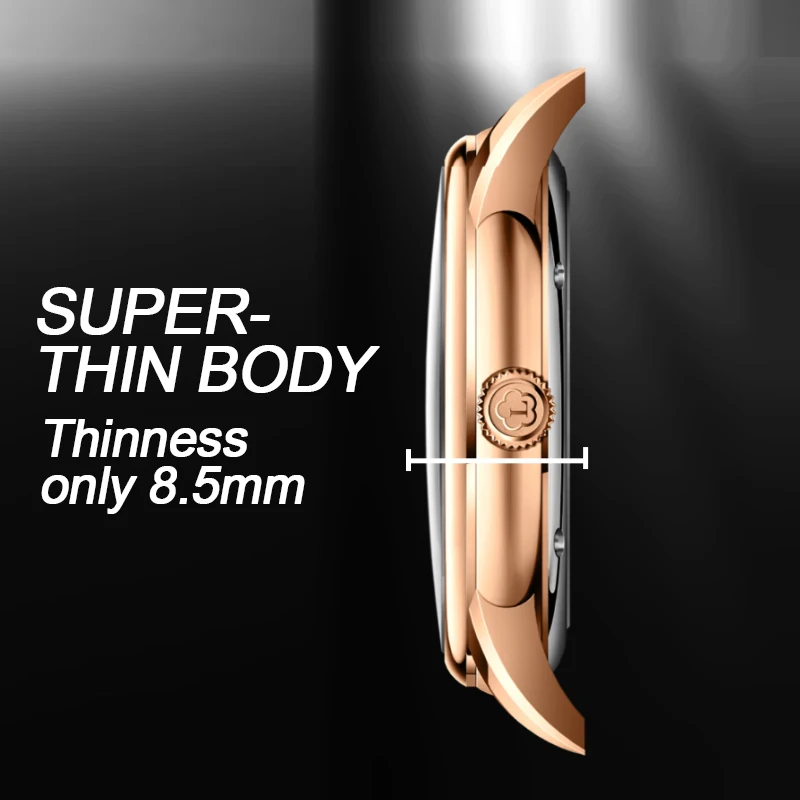 LOBINNI 2022 Micro-Rotor Ultra Thin Watches